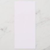 Einfache Wildblume Fern Lavender Wedding Flat Menükarte (Rückseite)