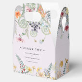 Einfache Wildblume Fern Lavender Wedding Geschenkschachtel (Geöffnet)