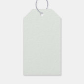 Einfache Wildblume Fern Mint Green Wedding Willkom Geschenkanhänger (Rückseite)