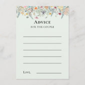 Einfache Wildblume Fern Minze Green Advertise Card Hinweiskarte (Vorderseite)