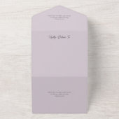 Einfache Wildblume Frame QR Code All In One Einladung (Außenbereich)