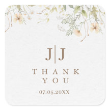 Einfache Wildblume Hochzeit Vielen Dank für Ihre U