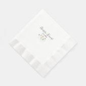 Einfache Wildblume Hochzeitscocktail Napkins Serviette (Ecke)