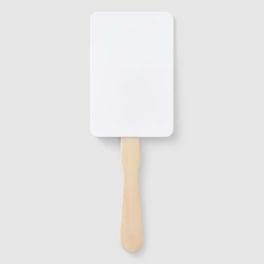 Einfache Wildblume Hochzeitsprogramm Hand Fan Fächer (Rückseite)