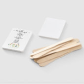 Einfache Wildblume Hochzeitsprogramm Hand Fan Fächer (Non-assembled)