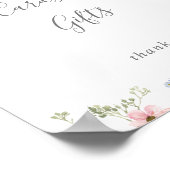 Einfache Wildblume Karten und Geschenke-Zeichen Poster (Ecke)