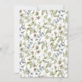 Einfache Wildblume | Kommunion Einladung (Rückseite)