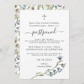 Einfache Wildblume | Kommunion Einladung (Vorne/Hinten)