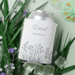 Einfache Wildblume mit beliebigem Trauzeuge Dosenkühler<br><div class="desc">Wildblume Hochzeit kann cooler Geschenk für jeden in Ihrer Hochzeit. Einfach für Ihre Brautmädchen, Trauzeugen etc. personalisiert und Sie können auch den Namen der Braut und Bräutigam und deren Hochzeitstag auf der anderen Seite hinzufügen. Einfaches und elegantes boho blumengeschmücktes Design mit gezeichnet Wildblumen. Sie können auch die Farben im Designwerkzeug...</div>