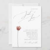 Einfache Wildblume Nichts Extravagant nur Liebe Ho Einladung (Vorderseite)