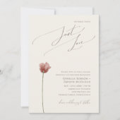 Einfache Wildblume Nichts Extravagant nur Liebe Ho Einladung (Vorderseite)