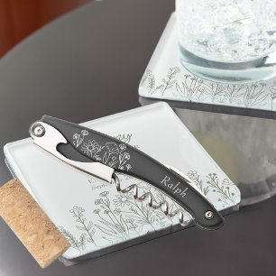 Einfache Wildblume Personalisierte Hochzeitsfeier Kellnermesser