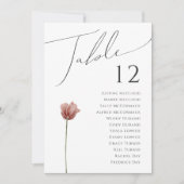 Einfache Wildblume | TISCHNUMMER (Vorderseite)