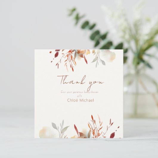 Einfache Wildblumen Babydusche (Stehend Vorderseite)