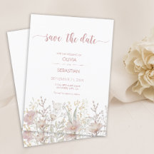 Einfache Wildblumen Boho Wedding