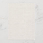 Einfache Wildblumen Botanische Hochzeitdetails Begleitkarte (Rückseite)