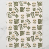 Einfache Wildblumen Botanischer Garten Hochzeit Flyer (Hinten)