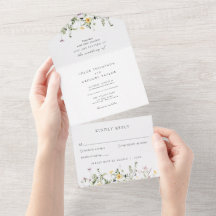 Einfache Wildblumen-Gartenhochzeit