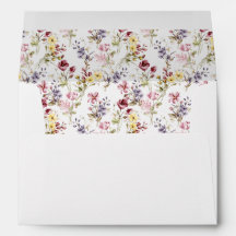 Einfache Wildblumen Hochzeit