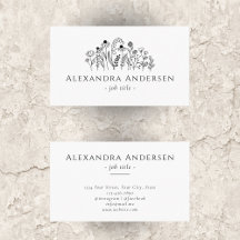 Einfache Wildblumen Minimalistisch