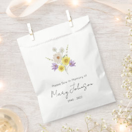 Einfache Wildblumen-Samenpackung Beerdigung  Geschenktütchen