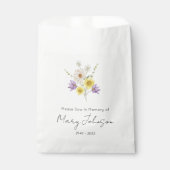 Einfache Wildblumen-Samenpackung Beerdigung  Geschenktütchen (Vorderseite)