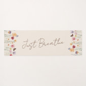 Einfache Wildblumen und Schmetterlinge Yogamatte (Rückseite (Horizontal))