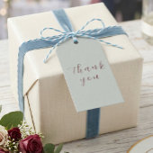 Einfache wilde Wasserfarben-Blume in Taubengrau  Geschenkanhänger