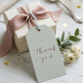 Einfache wilde Wasserfarben-Blume in Taubengrau  Geschenkanhänger