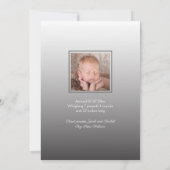 Einfache Willkommensüberlagerung Foto Geburtserklä Ankündigung (Rückseite)