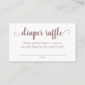 Einfache Windelanlage | Taupe Wüste Rose Geblüht Begleitkarte (Vorderseite)