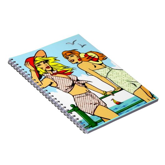 Einfache windige Strand-Babys Notizblock (Rechte Seite)