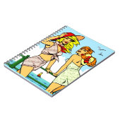 Einfache windige Strand-Babys Notizblock (Linke Seite)