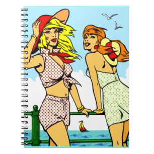 Einfache windige Strand-Babys Notizblock