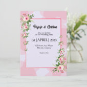 Einfache Winter-Hochzeiten - Design Einladung (Stehend Vorderseite)