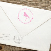 Einfache Winter Rot Kardinal Natur Rücksendeadress Permastempel