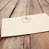 Einfache Winter Rot Kardinal Natur Rücksendeadress Permastempel