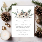 Einfache Wintergartenhochzeit Einladung