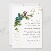 Einfache Winterlandschaft Moderne Christliche Hoch Einladung (Vorderseite)