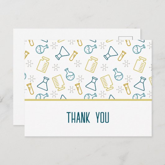 Einfache wissenschaftliche Laborausrüstung Vielen Postkarte (Vorne/Hinten)