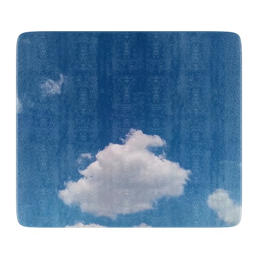 Einfache Wolke Schneidebrett (Vorderseite)