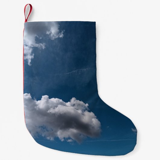 Einfache Wolken Kleiner Weihnachtsstrumpf (Vorderseite)