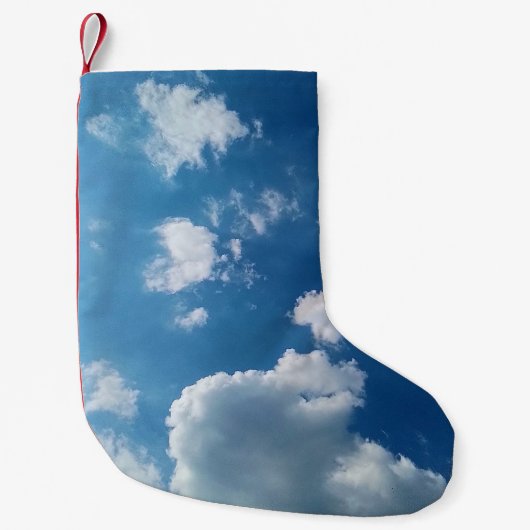Einfache Wolken Kleiner Weihnachtsstrumpf (Vorderseite)