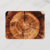 Einfache Wood Rustic Wedding Hotel Unterkunft Begleitkarte (Rückseite)