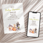 Einfache Woodland Rustic Baby Dusche Einladung