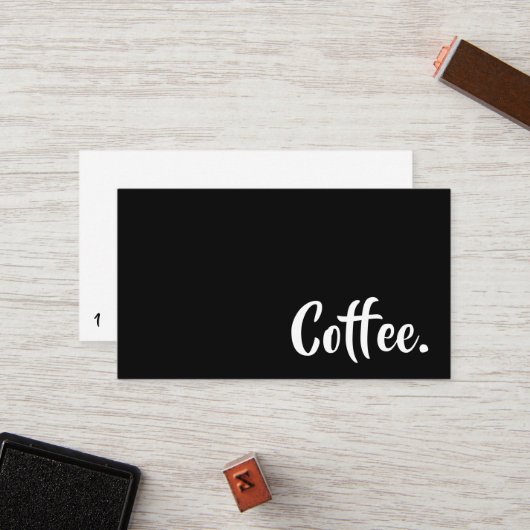 Einfache Word Beyond Loyalty Coffee Punch Card Treuekarte (Vorderseite/Rückseite Beispiel)