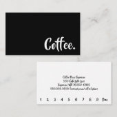 Einfache Word Beyond Loyalty Coffee Punch Card Treuekarte (Vorne/Hinten)