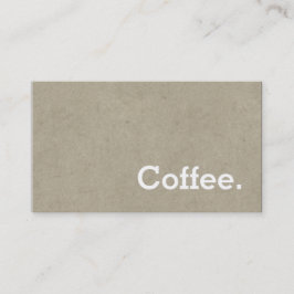 Einfache Word Dark Loyalty Kaffee PunchCard Knoche Treuekarte