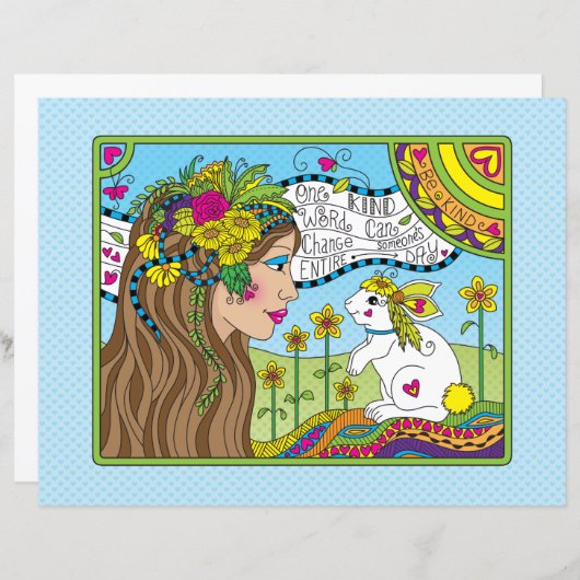 Einfache Word_Flachpapier Blatt 11" x 8,5" (Vorne/Hinten)