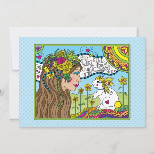 Einfache Word_Flat Karte 7 Zoll x 5 Zoll (Vorderseite)